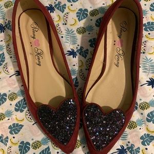 Penny Loves Kenny Burgundy Flats
